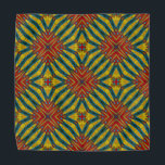 Bandana Turquoise jaune et rouge Abstrait imprimé ethnique<br><div class="desc">Cette impression géométrique colorée et tendance d'inspiration tribale apportera une touche élégante et authentique à votre tenue.</div>