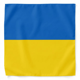 Bandana Ukraine bleue et jaune