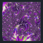 Bandana Vibrant coloré Trippy Super Boho Spiral Fractal<br><div class="desc">Ce trippy complexe détaillé éclectique funky super spirale psychédélique bohémienne éclatante audacieux bijou flashy haut coloré violet rose et jaune hippie boho spiral art a été fait avec Frax</div>