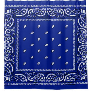Bandana Vraie Douche Bleue Rideau