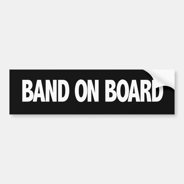 Bande À Bord Bumper Sticker (Devant)