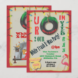 Bande-annonce blanche Invitations de Noël