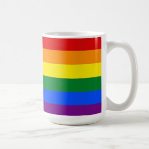 bande arc-en-ciel motif mug L'amour est amour
