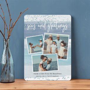 Bande côtière   Carte Collage photo de vacances