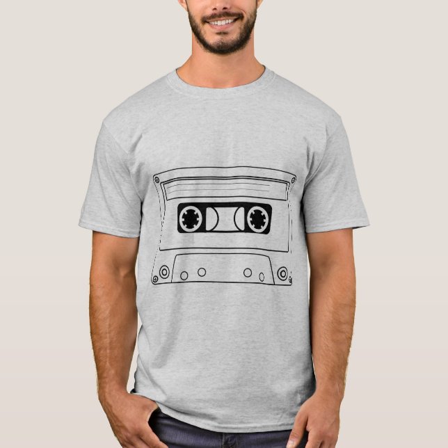 Bande de cassette rétro - T-shirt de musique Vinta (Devant)