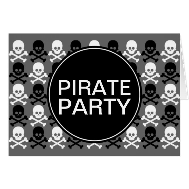 bande de crâne du centre de la fête des pirates (Devant Horizontal)