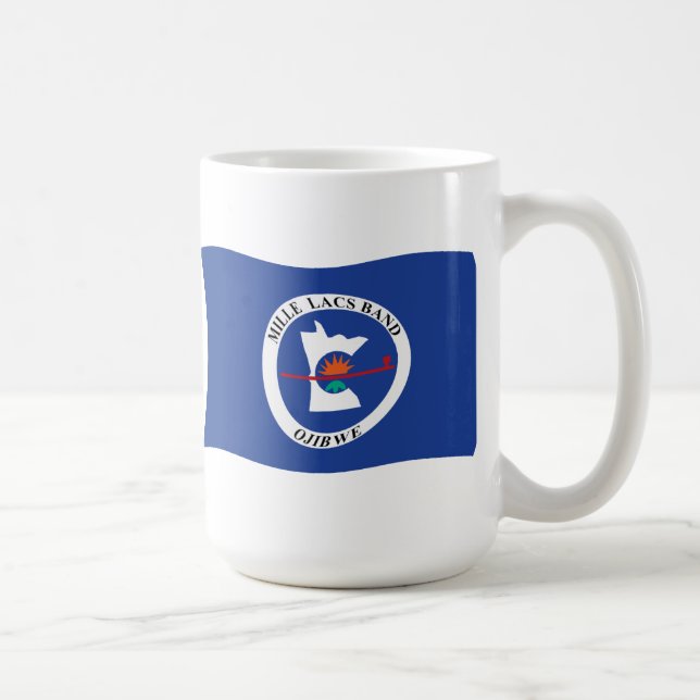Bande de Mille Lacs Réservation Drapeau Mug (Droite)