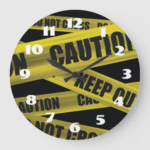 Bande de précaution - horloge