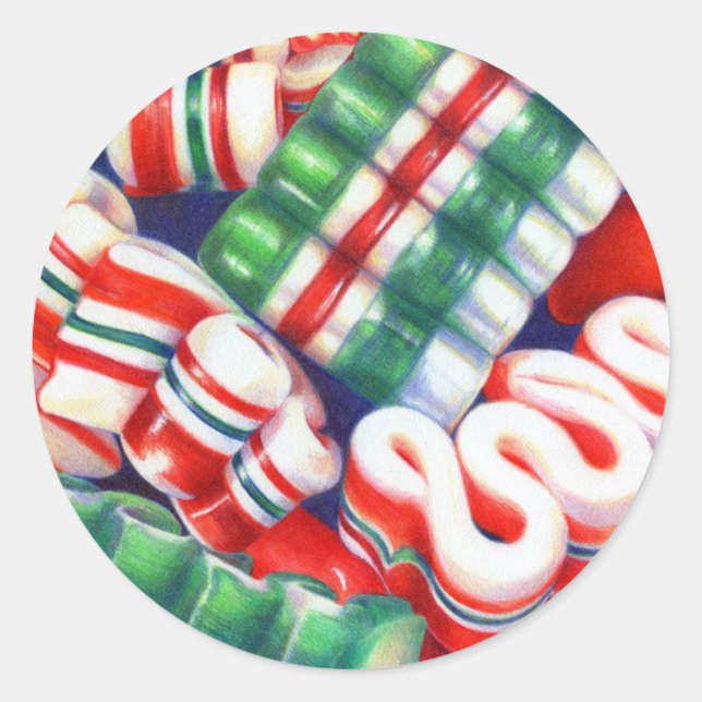 BANDE DE RIBBON Petits Stickers Ronds (Devant)