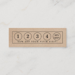 Bande d'effet papier Kraft - Carte de fidélité