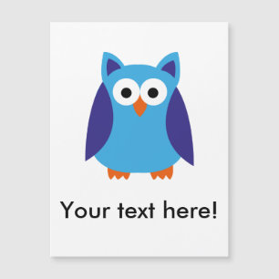 Bande dessinée bleue de hibou
