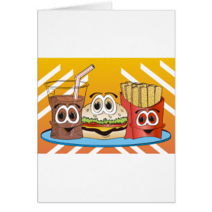 Bande dessinée d'aliments de préparation rapide