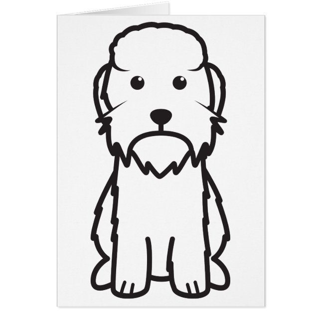 Bande dessinée de chien de Dandie Dinmont Terrier (Devant)
