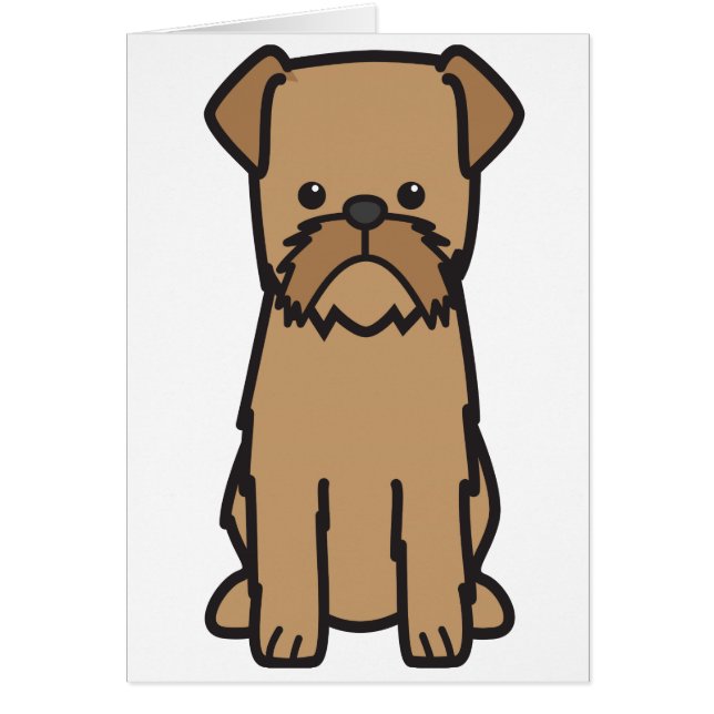 Bande dessinée de chien de griffon de Bruxelles (Devant)