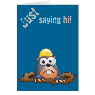 Bande dessinée de creusement de taupe mignonne