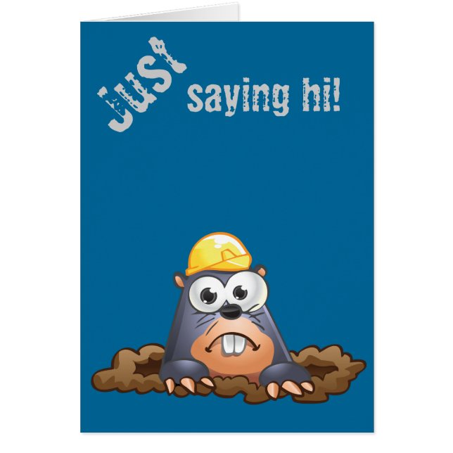 Bande dessinée de creusement de taupe mignonne (Devant)