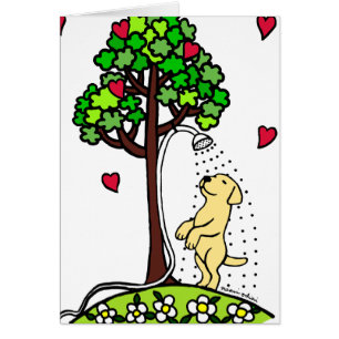 Bande dessinée de Labrador de jaune d'amusement de