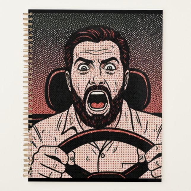 Bande dessinée de rage au volant – La fureur du co (Devant)