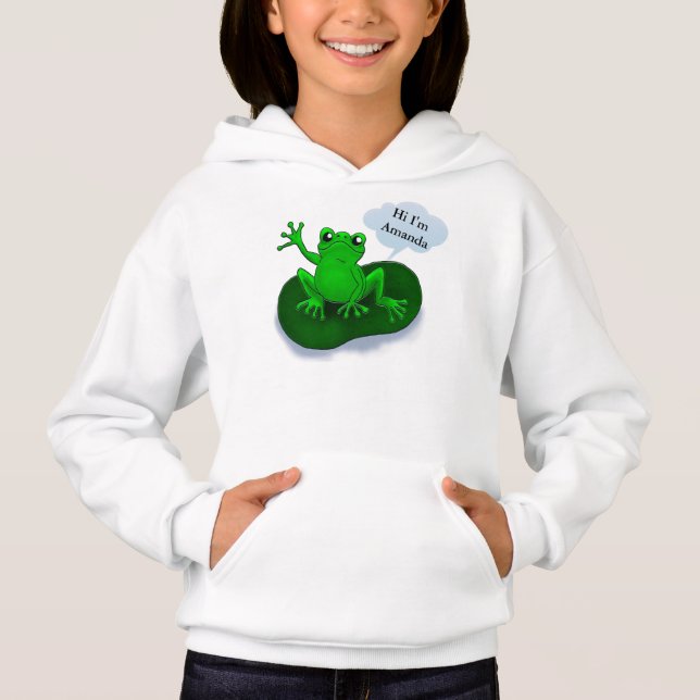 Bande dessinée d'illustration de grenouille sur (Devant)