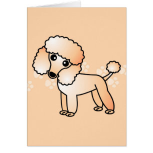 Bande dessinée mignonne de caniche d'abricot