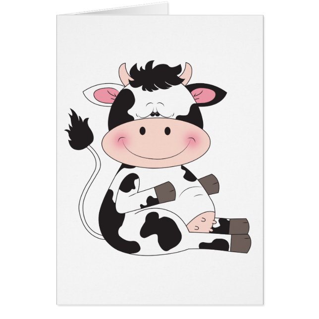 Bande dessinée mignonne de vache à bébé (Devant)