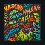 Bande dessinée Pop Art SONS<br><div class="desc">LIVRE COMIQUE POP ART SEMBLE EN BOIS IMPRIMÉ. Cool,  tendance et amusant dessin de la bande dessinée pop art qui met le wham,  zap,  pow dans votre maison et votre journée. Conçu par ComicBookPop© à l'adresse www.zazzle.com/comicbookpop*</div>