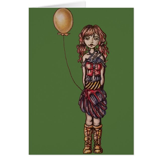 Bande dessinée punk mignonne de fille tenant le (Devant)