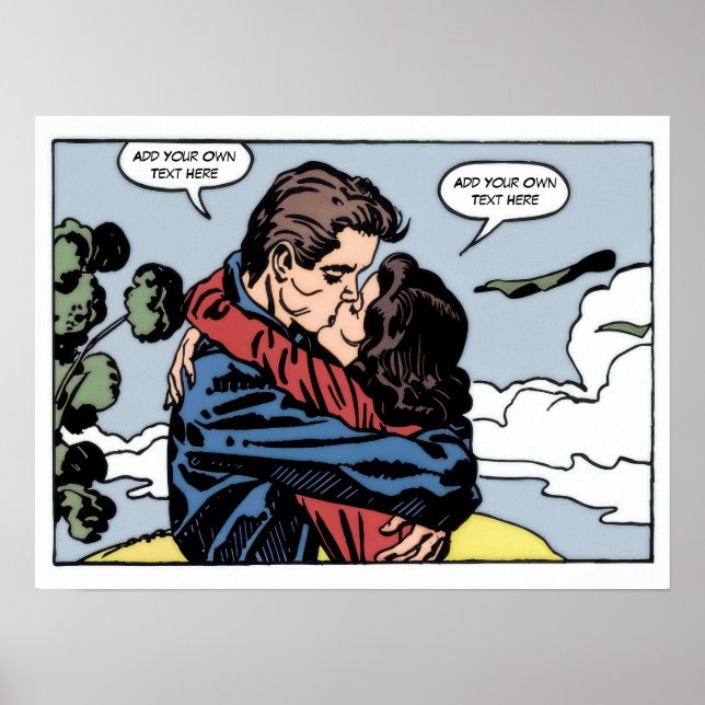Bande dessinée vintage personnalisée - Impression  (Devant)