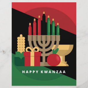 bande diagonale Happy Kwanzaa