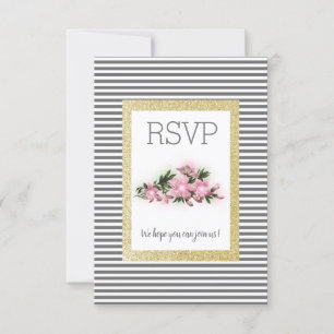 Bande grise avec parties scintillant d'or carte rs