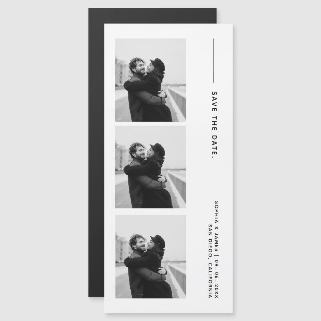 Bande Photo Classique Mariage Magnétique Enregistr (Devant / Derrière)