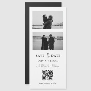 Bande Photo Code QR Mariage Magnétique Enregistrer