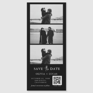 Bande photo de code QR noir personnalisé Mariage m