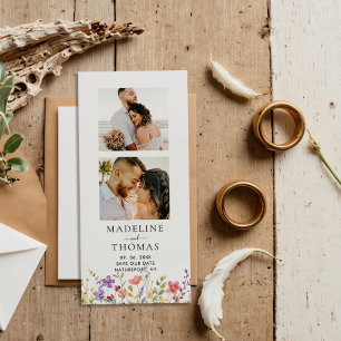 Bande Photo Mariage Magnétique Floral Enregistrer