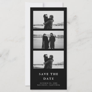 Bande Photo QR Code Noir Mariage Enregistrer La Da