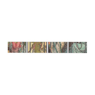 Bande Pour Adresse Alphonse Mucha art, Art nouveau, vintage, femmes,