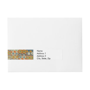 Bande Pour Adresse Art Géométrique Coloré Antique Égyptien Graphique