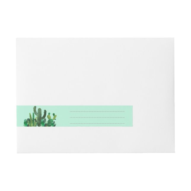 Bande Pour Adresse Cactus, Succulents, De, Artisanat, (Devant)