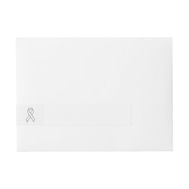 Bande Pour Adresse Chrome White Ribbon Sensibilisation sur les Checke (Devant)