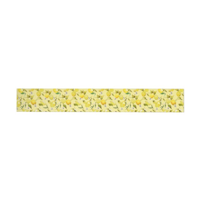 Bande Pour Adresse citrons aquarelle 16 (Individual)
