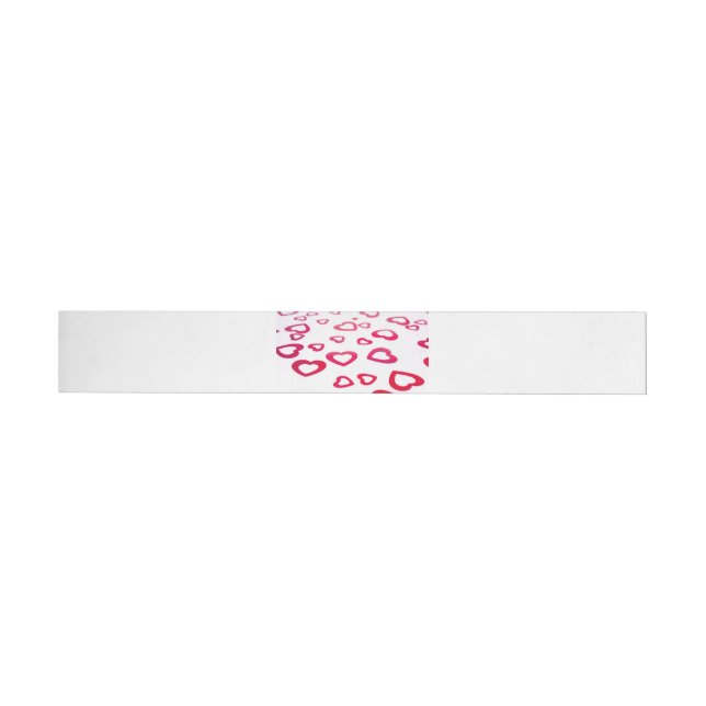 Bande Pour Adresse Coeurs rouges (Individual)