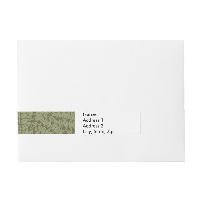 Bande Pour Adresse Conception classique Art Nouveau de branche de Wil (Devant)