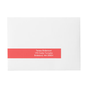 Bande Pour Adresse Corail Rouge Haute Qualité Coloré