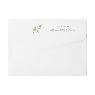 Bande Pour Adresse De Retour Adresse de Retour de Mariage au Motif de Brin de F