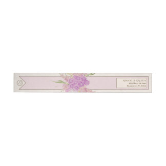 Bande Pour Adresse De Retour Adresse de retour du bouquet à ruban ombré rose po
