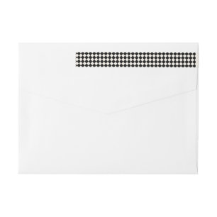 Bande Pour Adresse De Retour Adresse de retour du tableau de bord noir et or
