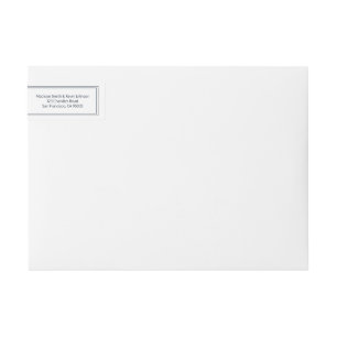 Bande Pour Adresse De Retour Adresse de retour simple minimaliste d'écriture