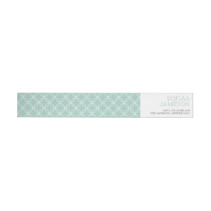 Bande Pour Adresse De Retour ADRESSE MINIMALE simple moderne type pastel menthe