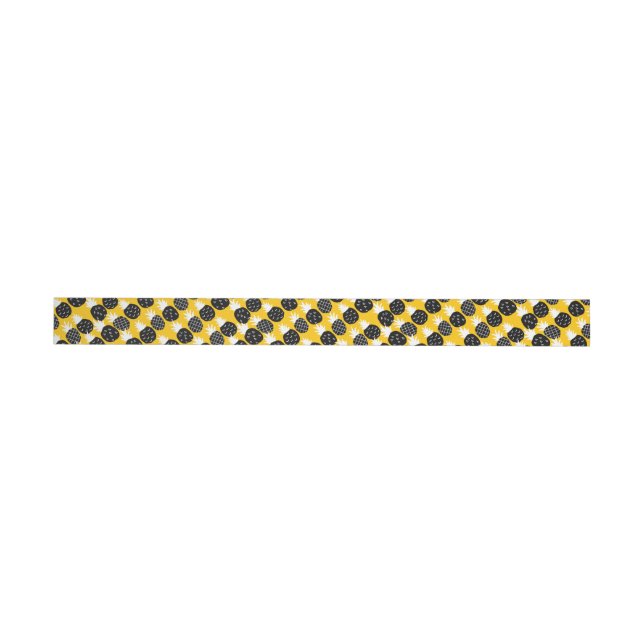 Bande Pour Adresse De Retour Ananas noir (Individual)