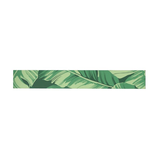 Bande Pour Adresse De Retour Banane Feuille 2 (Individuel)